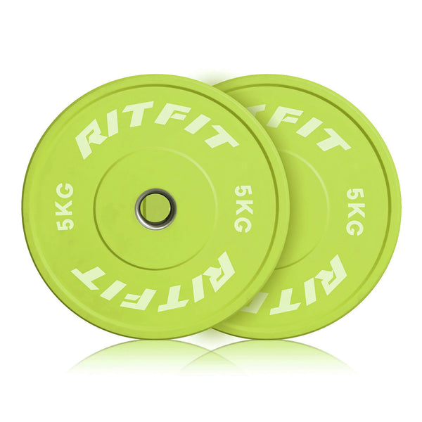 RITFIT 5kgグリーンウエイトプレート