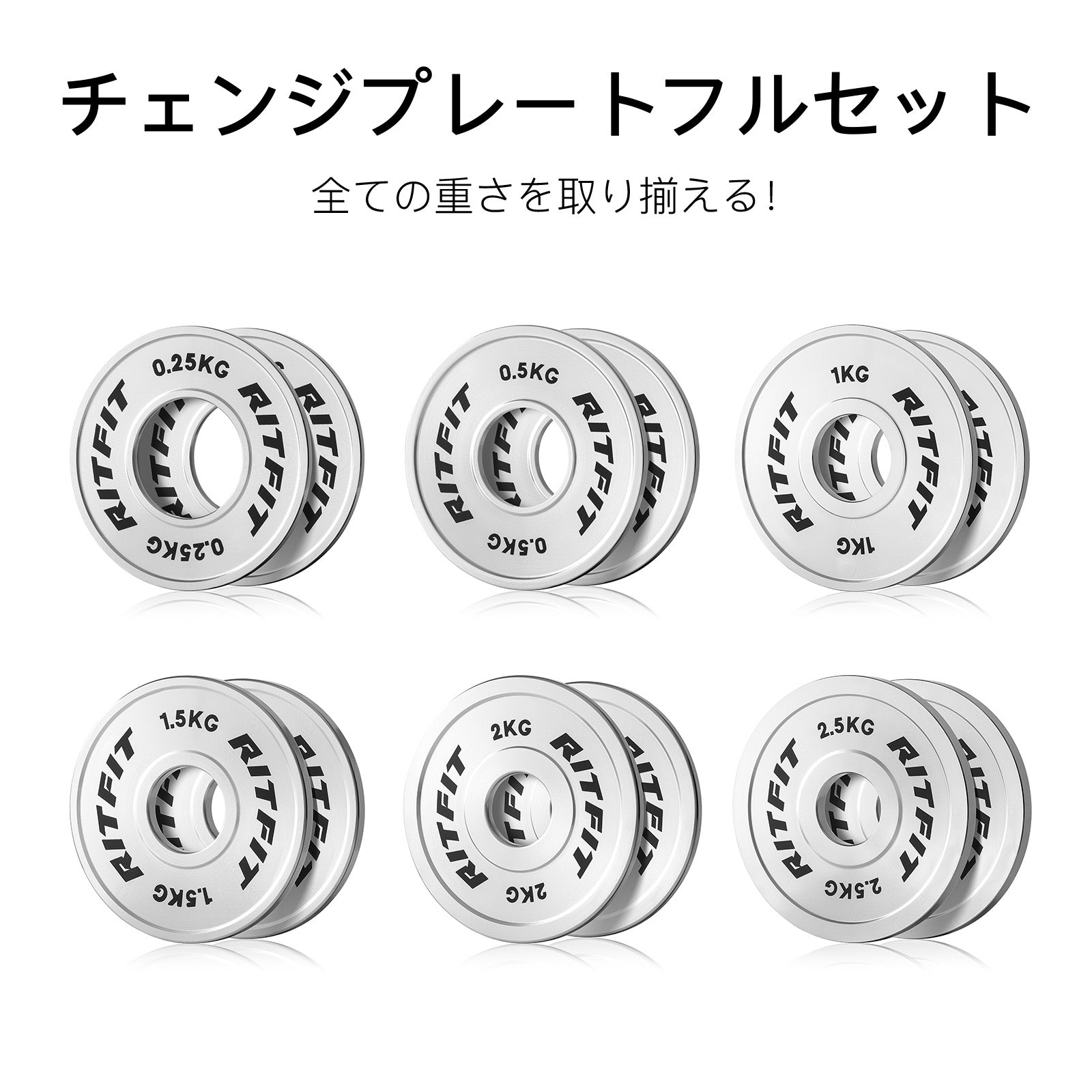 Ritfit ステンレスダンベルプレート