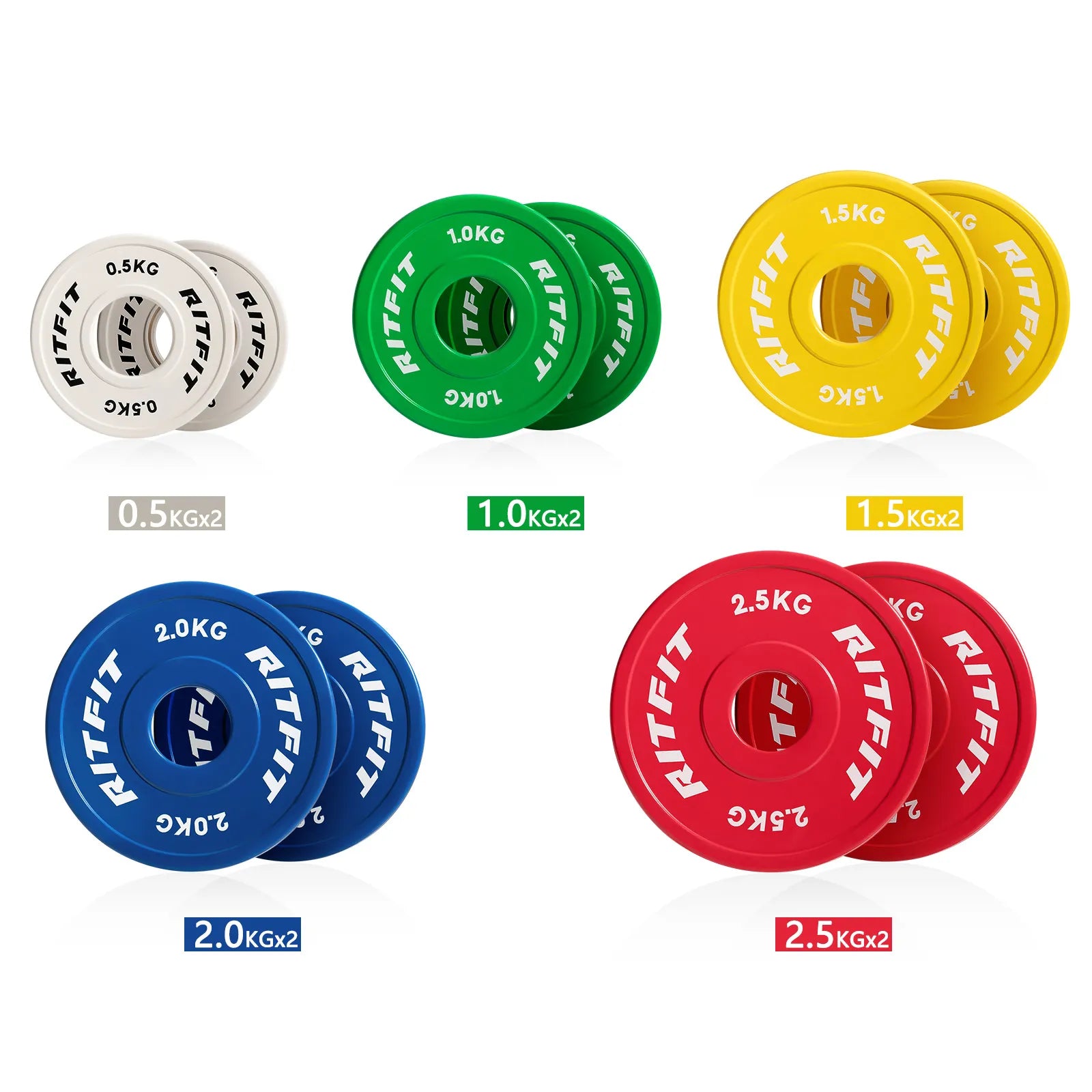 RIFTITダンベル プレート0.5/1/1.5/2/2.5/5kg