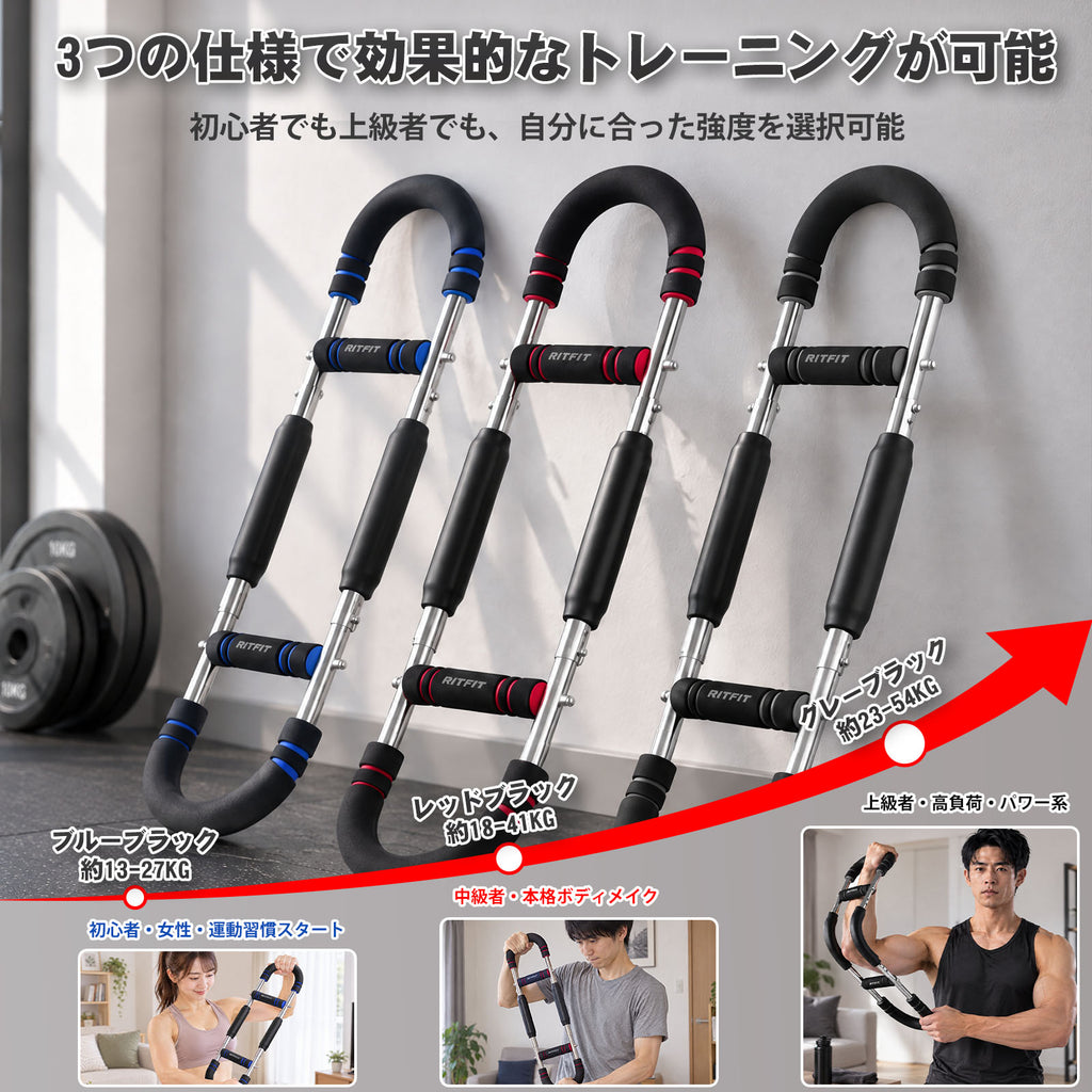 RITFIT U型アームバー 胸筋トレーニング器具