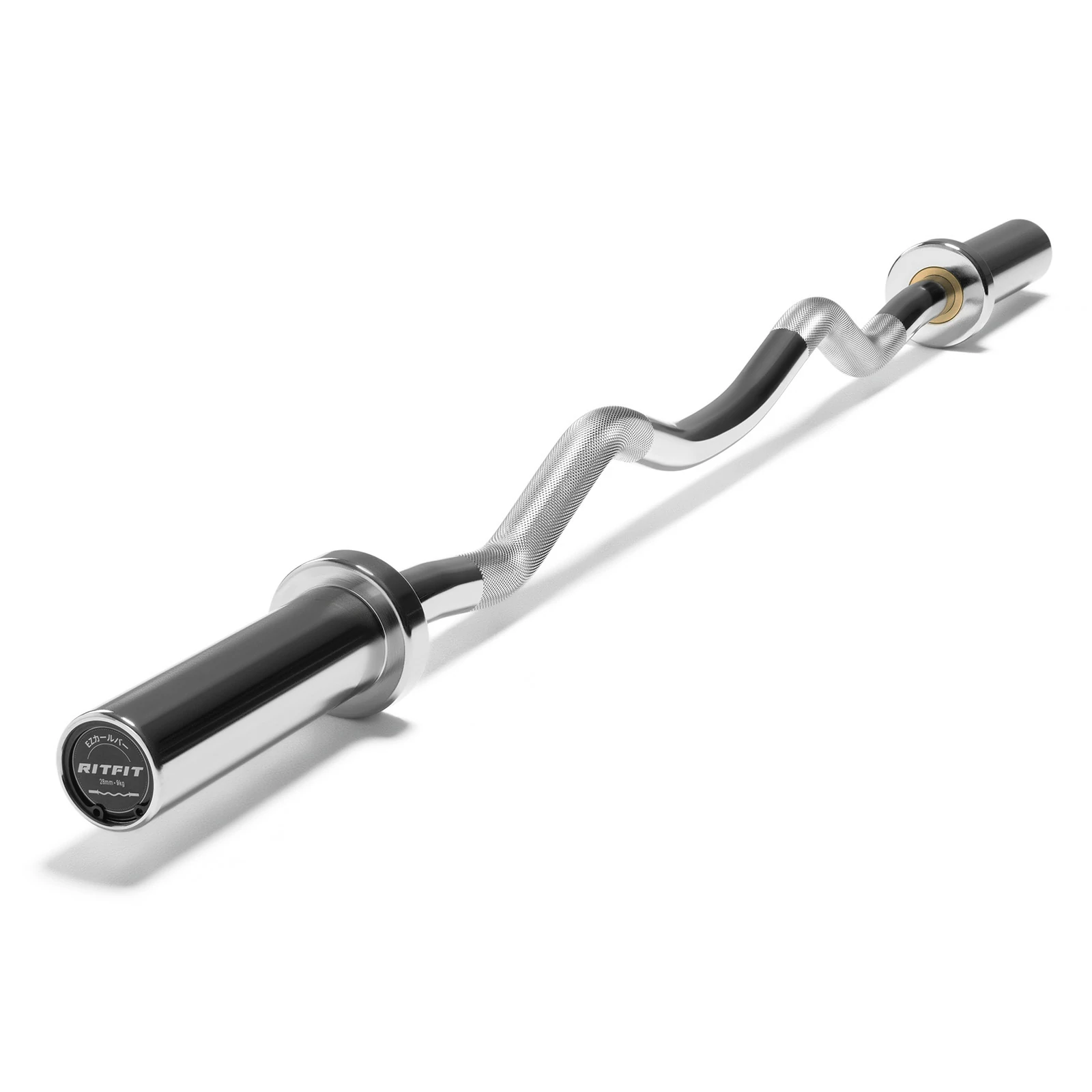 RITFIT オリンピックバーベルシャフト ブラック ezバー カールバー 楽天市場】RITFIT オリンピックWバー ezバー EZカールバー