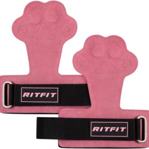 RITFIT パワーグリップ 猫の手型 トレーニンググローブ 滑り止め 手首サポーター 筋トレグローブ 重量上げ ベンチプレス デッドリフト 肉球型 かわいい