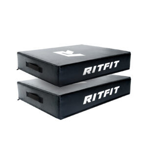 RITFIT ドロップパッド ウェイトリフティング用マット ジムマット PVCレザーカバー 高密度 静音効果 床保護 振動緩和 重量上げ デッドリフト 滑り止め仕様 ハンドル付き