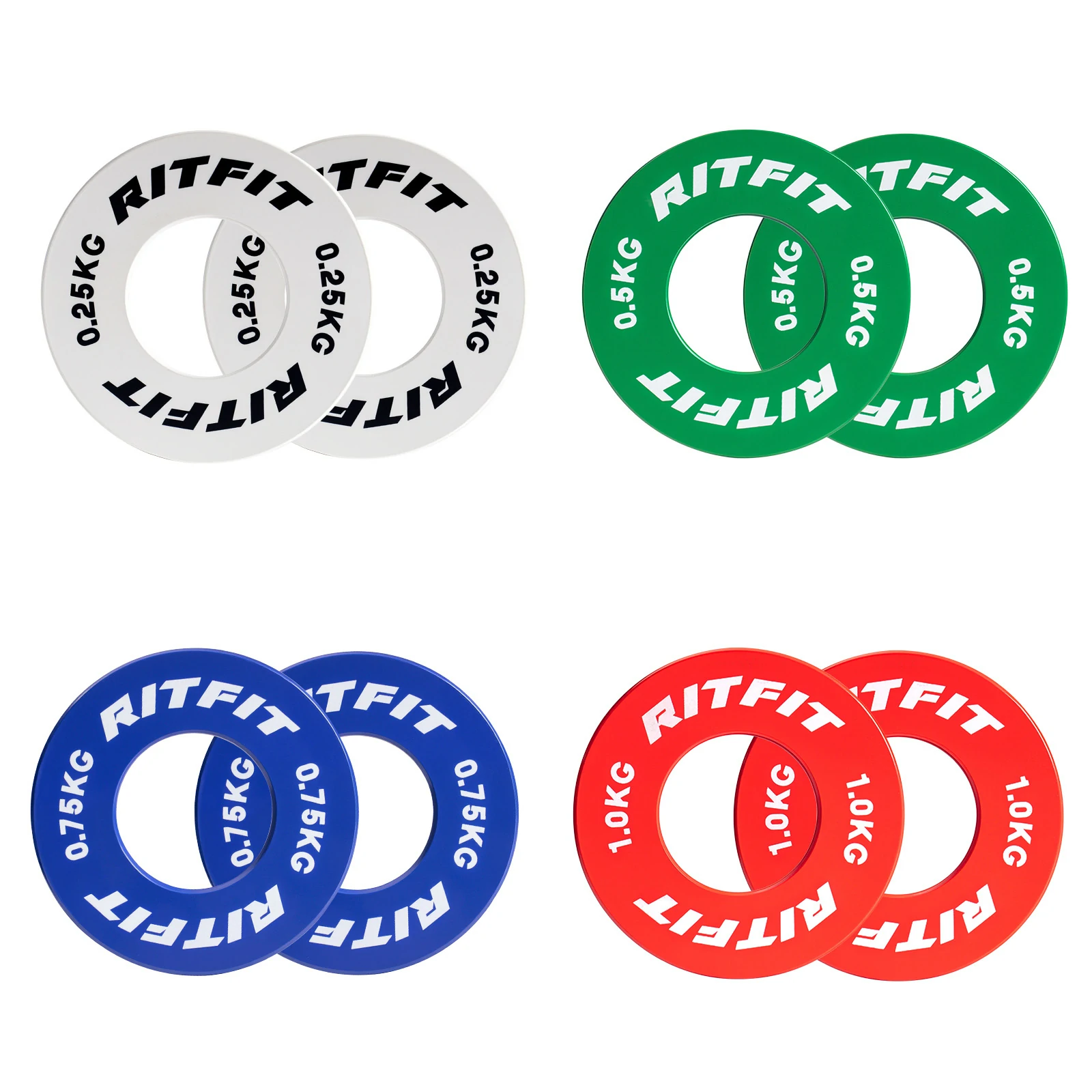 Ritfitカラーダンベルプレート 8枚セット - Ritfit Japan